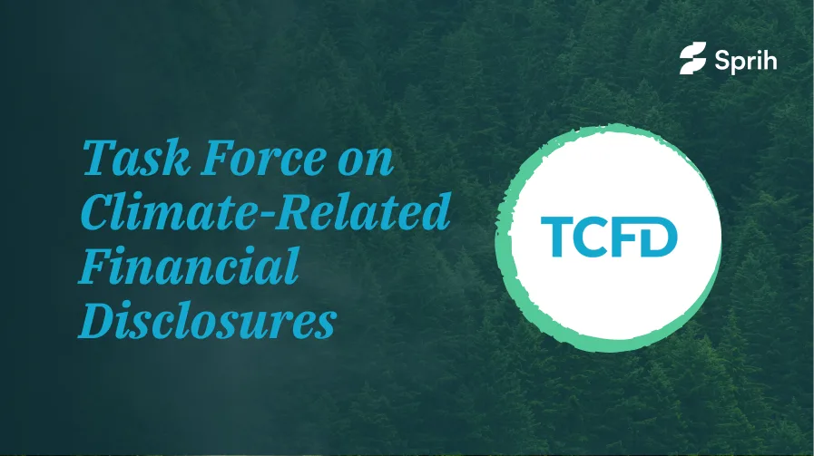 TCFD four pillars framework diagram